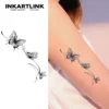 Tatouage temporaire floral | Papillons délicats