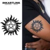 Tatouage temporaire gothique | Pentagramme solaire