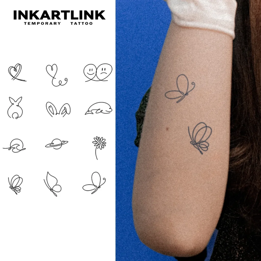 Tatouage temporaire minimaliste | Mignionise