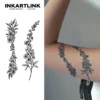 Tatouage temporaire floral | Bracelets de fleurs