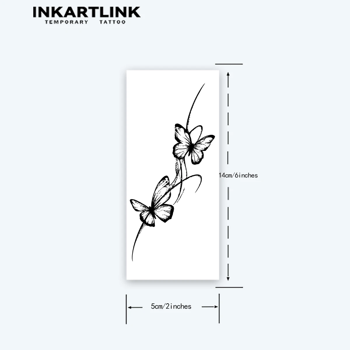 Tatouage temporaire élégant | Papillons en vol - 3