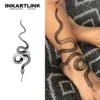 Tatouage temporaire réaliste | Serpent enroulé