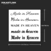 Tatouage temporaire scriptural | "Made in Heaven" - 3