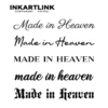 Tatouage temporaire scriptural | "Made in Heaven" - 2