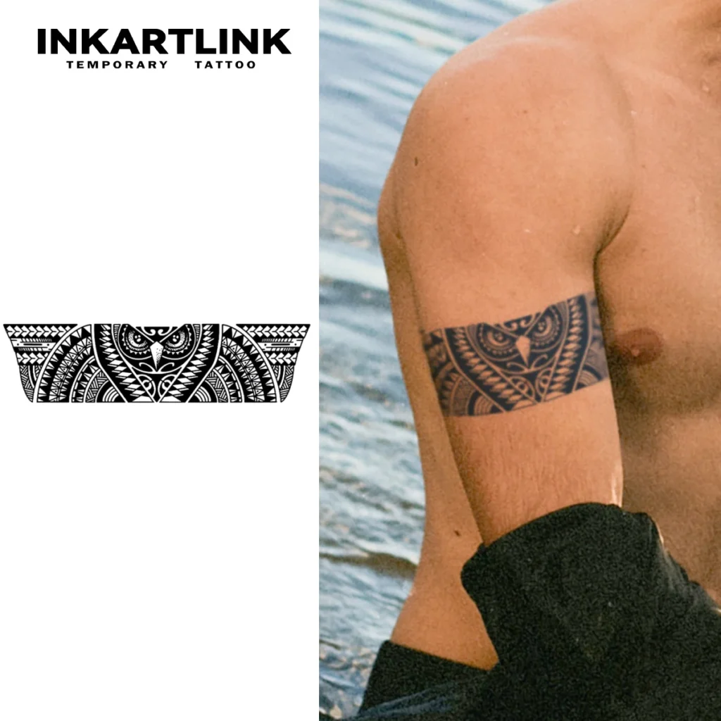 Tatouage temporaire tribal | Bandeau hibou