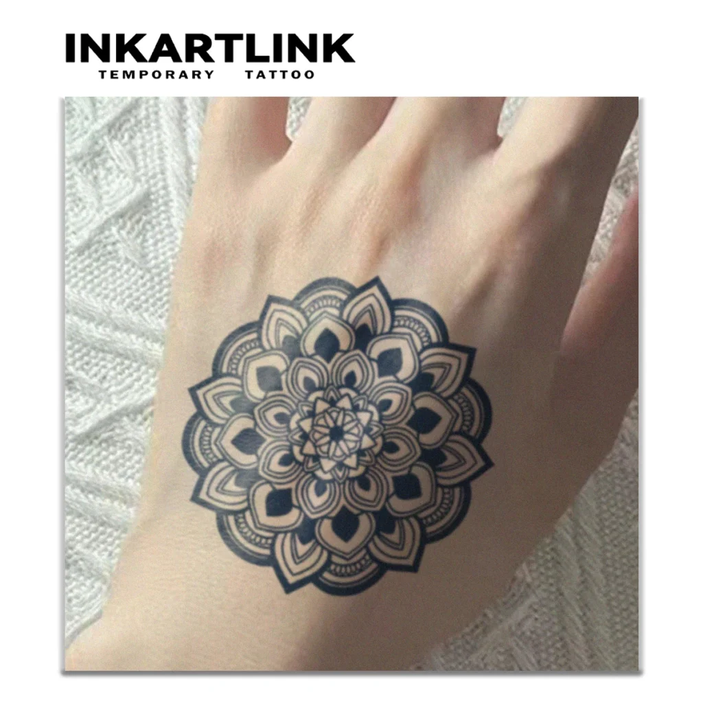 Tatouage temporaire mandala | Fleur sacrée - 1