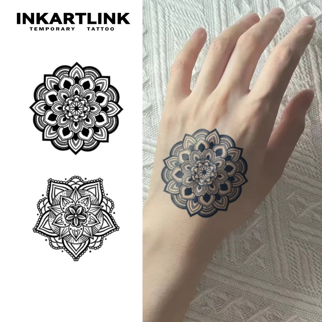 Tatouage temporaire mandala | Fleur sacrée