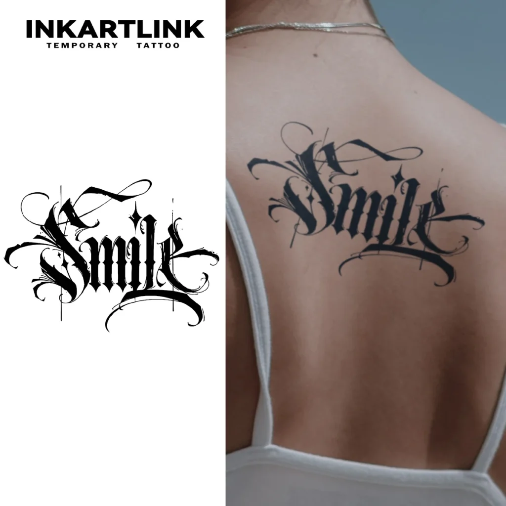 Tatouage temporaire textuel | Smile