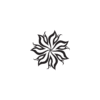 Black and White Floral Design Temporary Tattoo