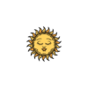 Stylized Sun Temporary Tattoo