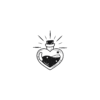 Heart-Shaped Bottle Temporary Tattoo