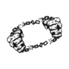 Black and White Temporary Tattoo of Fists Breaking Chains