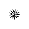 28.png Stylized Sun Temporary Tattoo