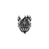Tribal Wolf Face Temporary Tattoo