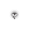 335.png Stylized Eye Temporary Tattoo with Water Droplets