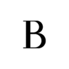 Minimalist Black Letter B Temporary Tattoo