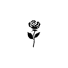 Stylized Rose Temporary Tattoo