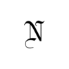 Stylized Black "N" Temporary Tattoo