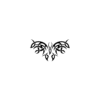 Tribal Black Temporary Tattoo Design