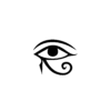 Stylized Eye Temporary Tattoo