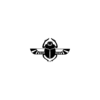480.png Black and White Beetle Temporary Tattoo